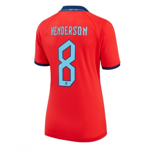 Maillot de foot Angleterre Jordan Henderson #8 Extérieur Femmes Monde 2022 Manches Courte